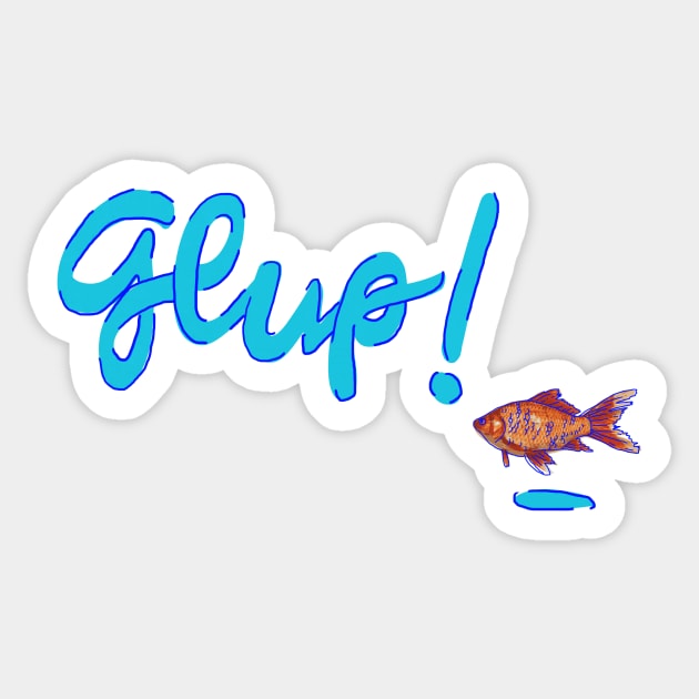 Glup 1.1 Sticker by mariacaballer